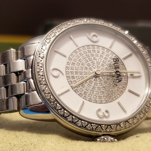 Stunning Bulova Diamond Quartz Watch Model 96R184 main image 7
